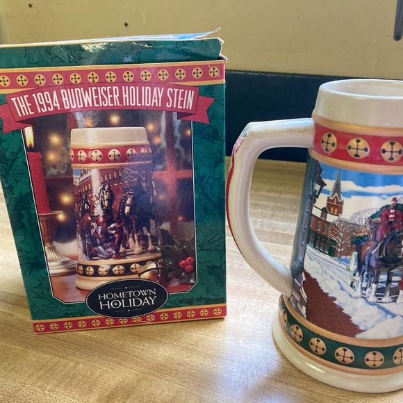 Budweiser Christmas Beer Stein 1994 - Picture 3 of 4